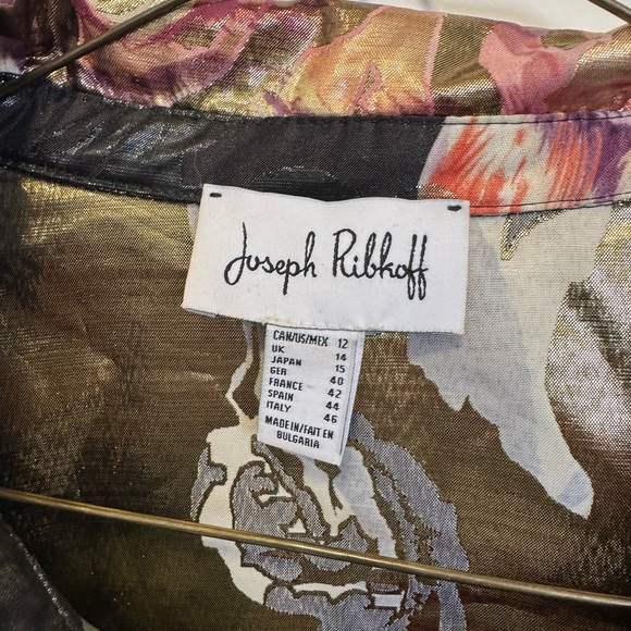 Joseph Ribkoff Multicolor Floral Jacket size 12 NWOT - Picture 4 of 6